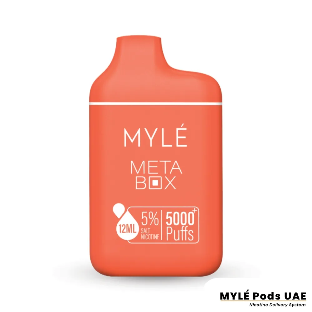 Myle Meta Box Peach Ice Disposable Device Dubai, Abu Dhabi, Sharjah, Fujairah, Al-Ain, UAE