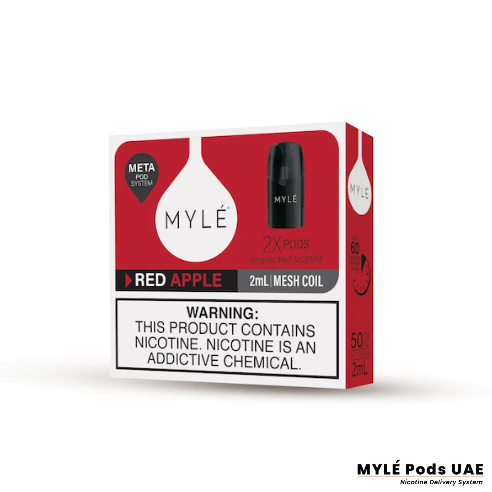 Myle V5 Meta Red Apple Pod Dubai, Abu Dhabi, Sharjah, Fujairah, Al-Ain, UAE