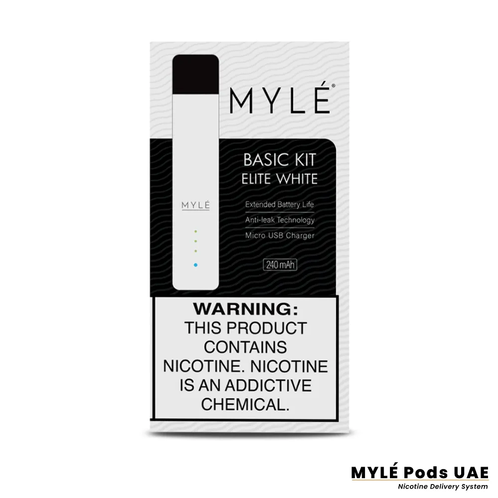Myle V4 Elite white Device Dubai, Abu Dhabi, Sharjah, Fujairah, Al-Ain, UAE